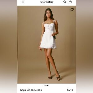 Reformation White Mini Dress